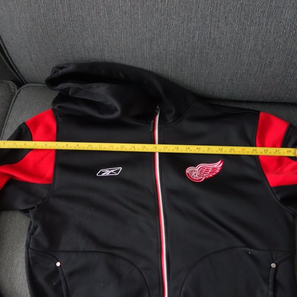 Detroit Red Wings CCM RBK Center Ice Collection Authentic Apparel Hoodie Size M - Picture 12 of 16
